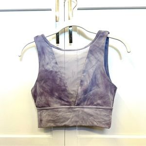 Popflex Purple Tie Dye Sports Bra